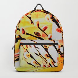 Goat willow at window Backpack