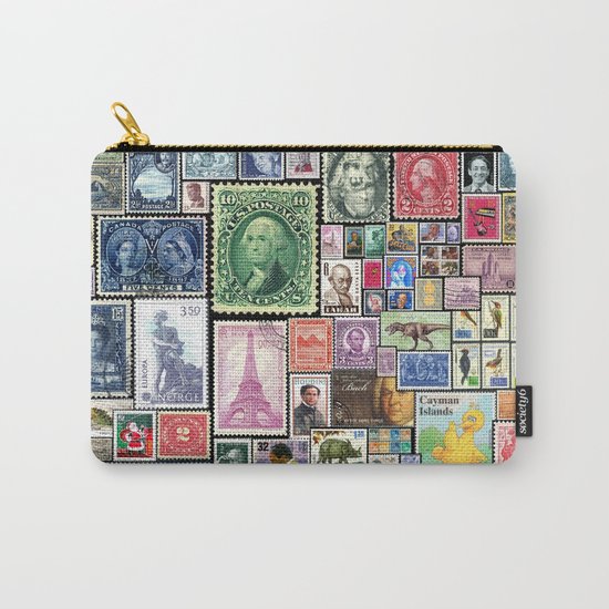 Stamps | Collage Carry-All Pouch