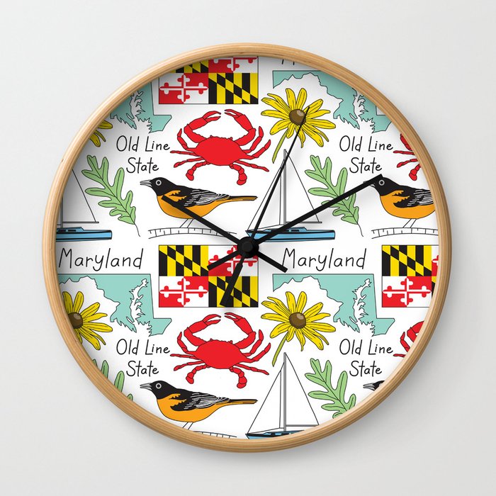 Maryland items Wall Clock