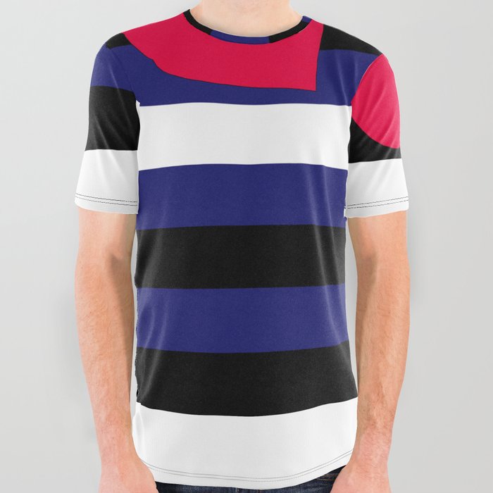 Leather Flag All Over Graphic Tee