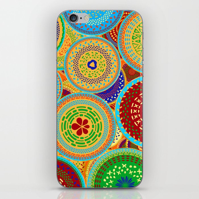 Colorful Ethic Tribal Circles iPhone Skin