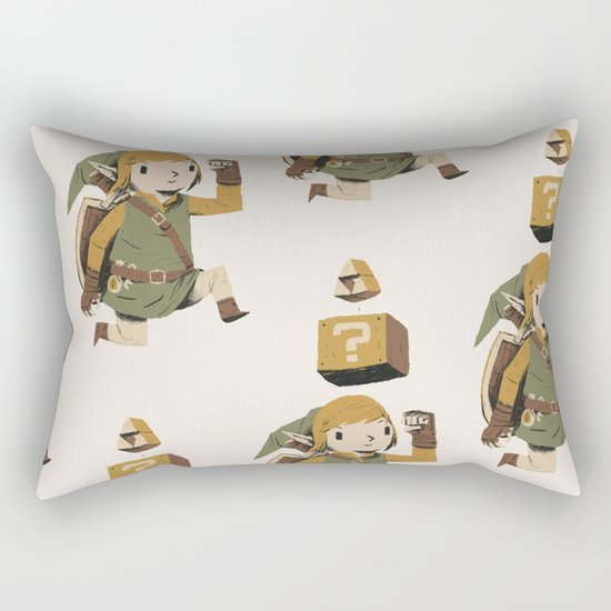 triforce power up Rectangular Pillow