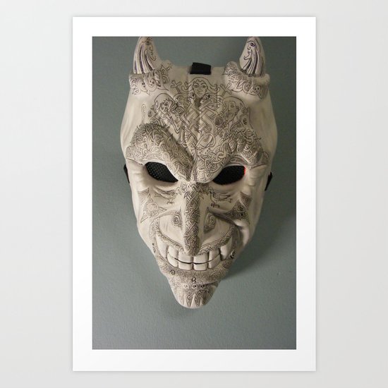 celtic demon Art Print