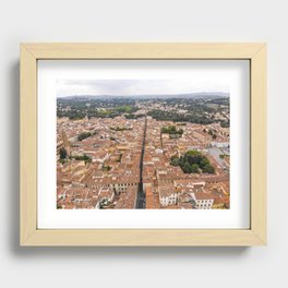 The Narrow Streets of Florence - Italy Recessed Framed Print