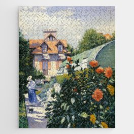 Gustave Caillebotte "Dahlias, garden of Petit Gennevilliers" Jigsaw Puzzle