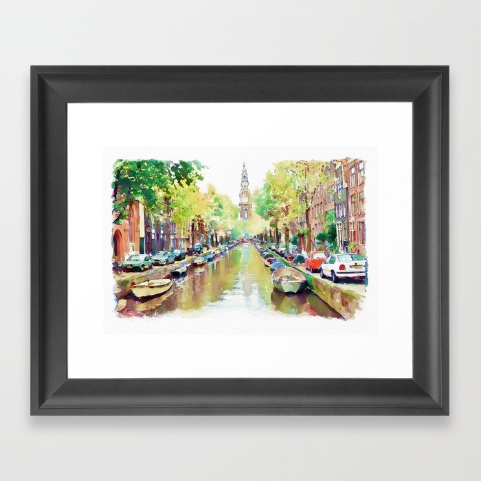 Amsterdam Canal 2 Framed Art Print
