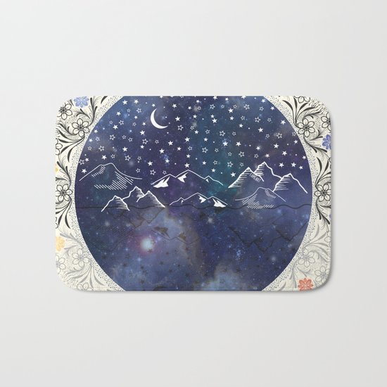 Beautiful starry night Bath Mat