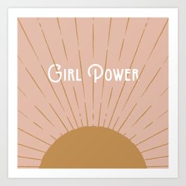 Girl Power - Pink Art Print