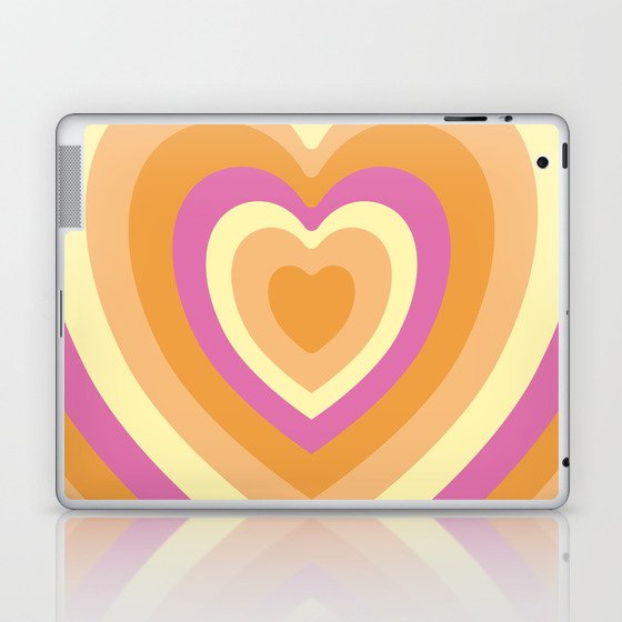 Lively Hippie Heart Desing Laptop & iPad Skin