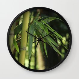 Bamboo Thicket Wall Clock | Photo, Bamboothicket, Bambooclump, Botanical, Peaceful, Evergreen, Forest, Meditation, Peacefulimage, Exotic 