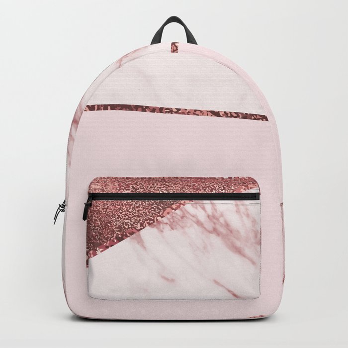 Marble rose shop gold backpack