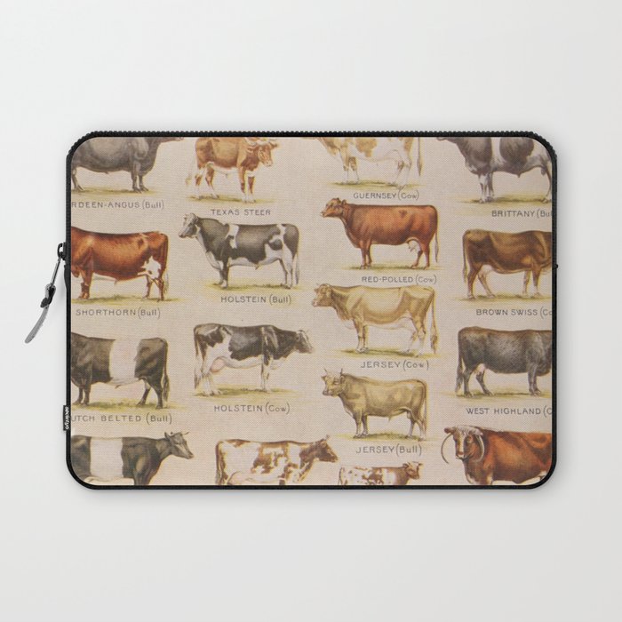 Bulls And Cows Laptop Sleeve