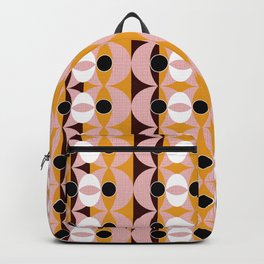 New Eclectic Terracotta Backpack | Digital, Eclectic, Blackshapes, Geometric, Textured, Moderndesign, Contemporary, Graphicdesign, Geomatricshapes, Terracotta 