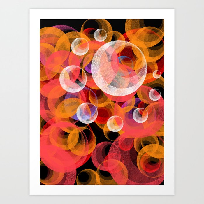 Solar System Abstract Art Print By Thewishdesigns Society6