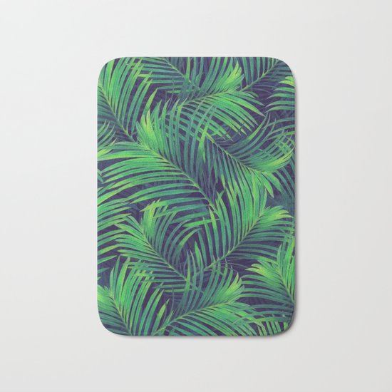 Palm leaves V Bath Mat