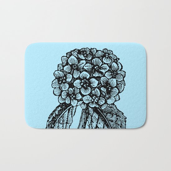Blue Hydrangea Bath Mat
