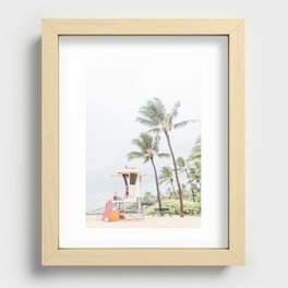 Beachside Hawaii Recessed Framed Print