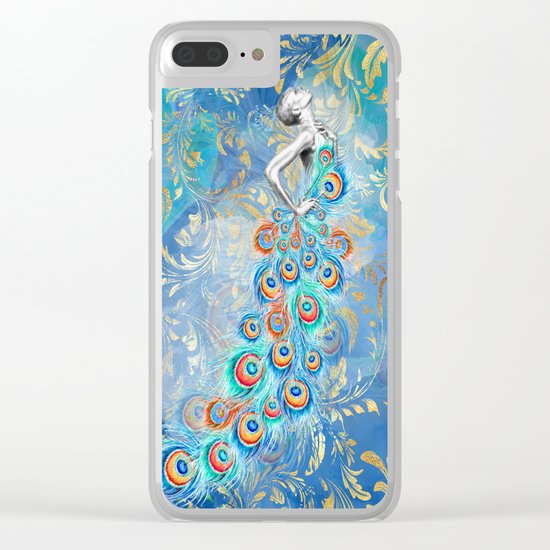 Feather peacock #17 Clear iPhone Case