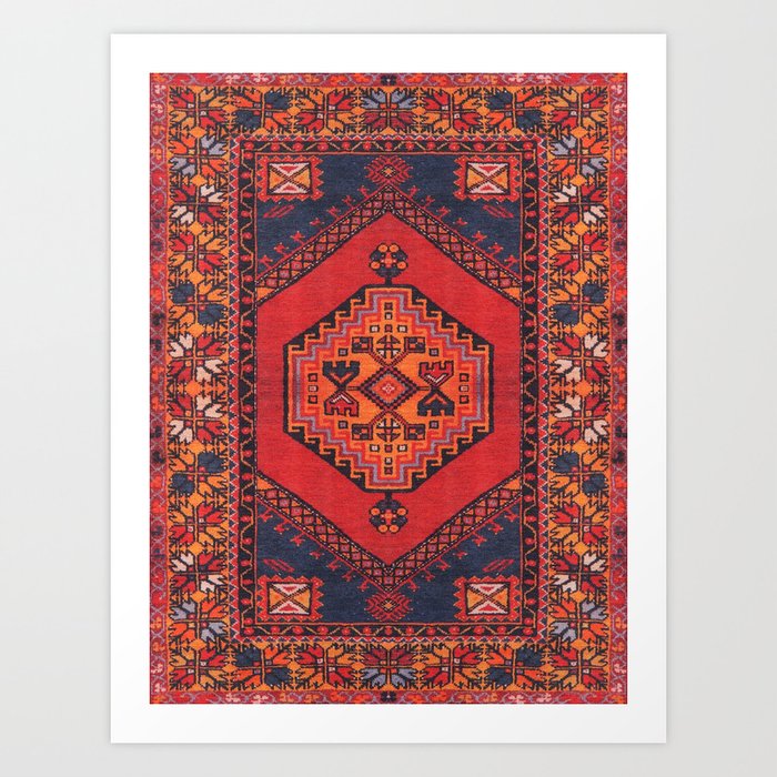 Heritage Oriental Antique Berber Traditional Moroccan Style Art Print