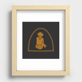 Cowgirl Recessed Framed Print