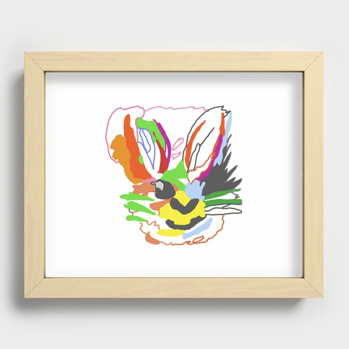 Wild Rabbit Recessed Framed Print