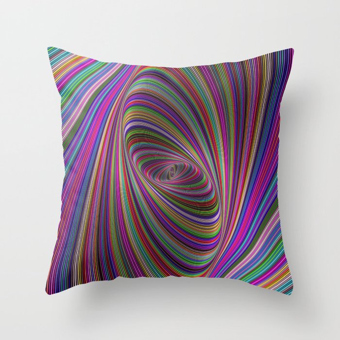 Psychedelic colors Throw Pillow