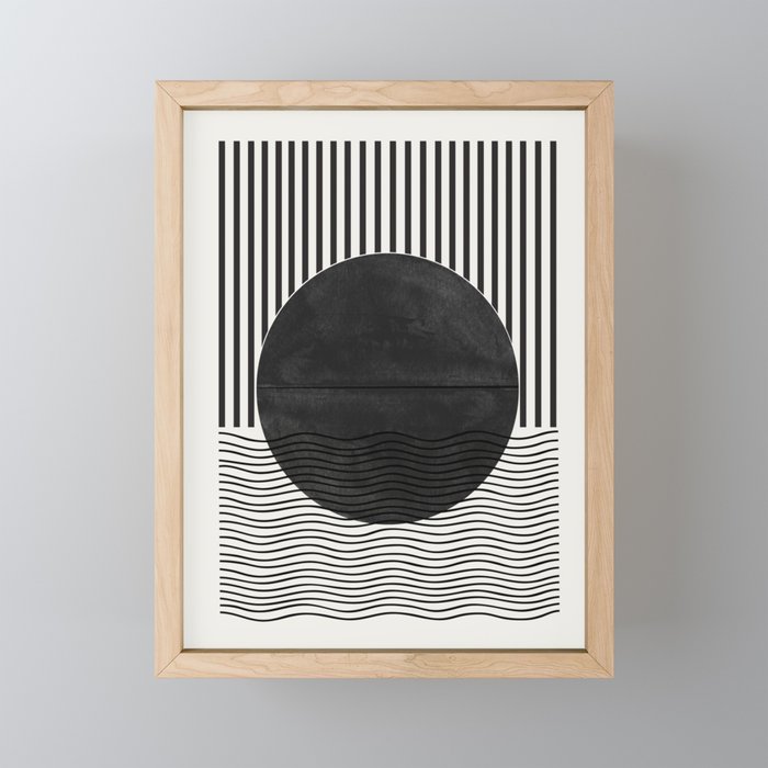 Abstract Modern  Framed Mini Art Print