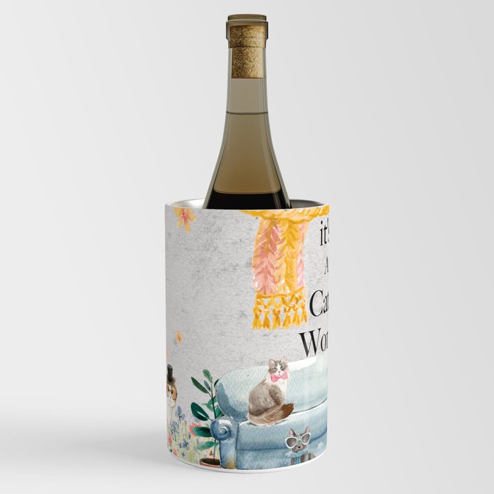 It's A Cats World Wine Chiller