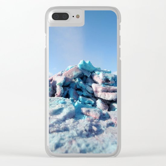 Having Fun in the Winter - Colored Snow #1 #art #society6 Clear iPhone Case