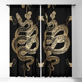 Gold Serpent Blackout Curtain