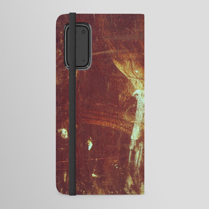 Old rusty surface texture background.  Android Wallet Case