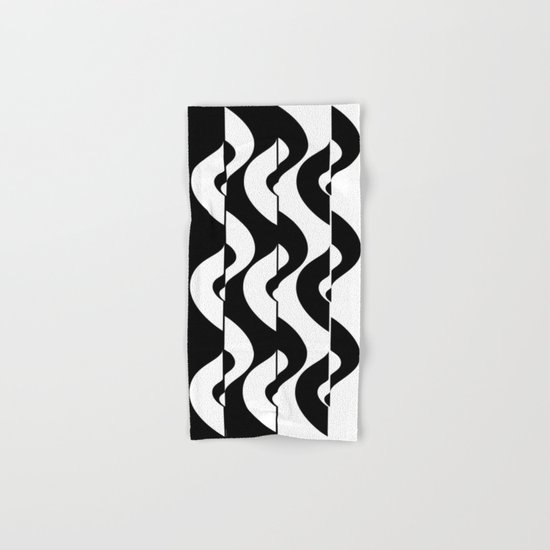 OpArt Waves Hand & Bath Towel