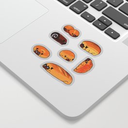 Bread Pugs Sticker