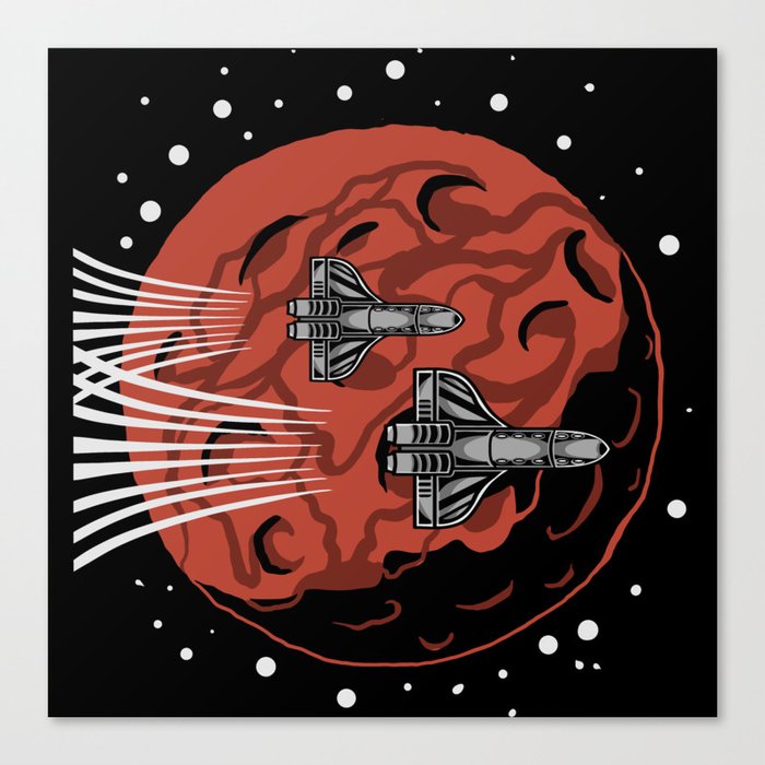 Mars Spaceship Canvas Print