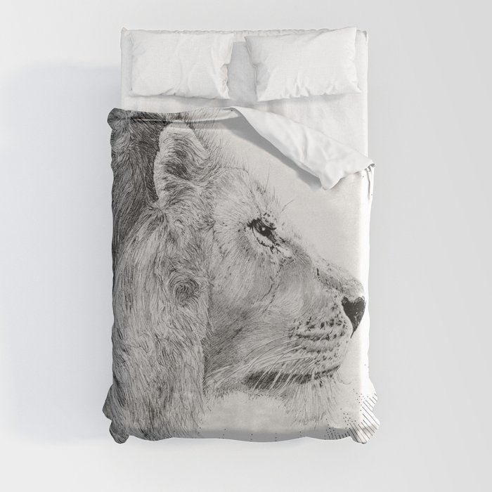 Sun and Lion  Duvet Cover