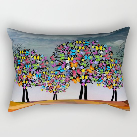 butterfly Rectangular Pillow