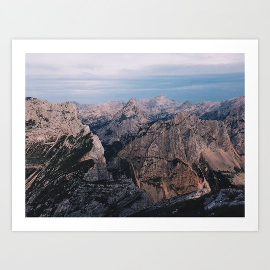 Just mountains Art Print