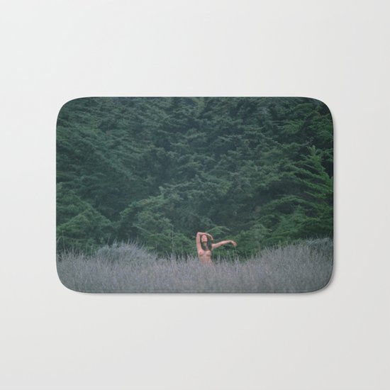 Blurry Greens Bath Mat