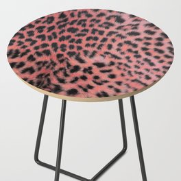 Pink leopard print Side Table