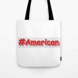 "#American" Cute Design. Buy Now Tote Bag