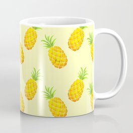 Pineapple Pattern - Yellow Coffee Mug
