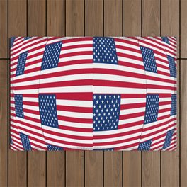 Flag of Usa 8- america,us,united states,american,spangled,star and strips Outdoor Rug