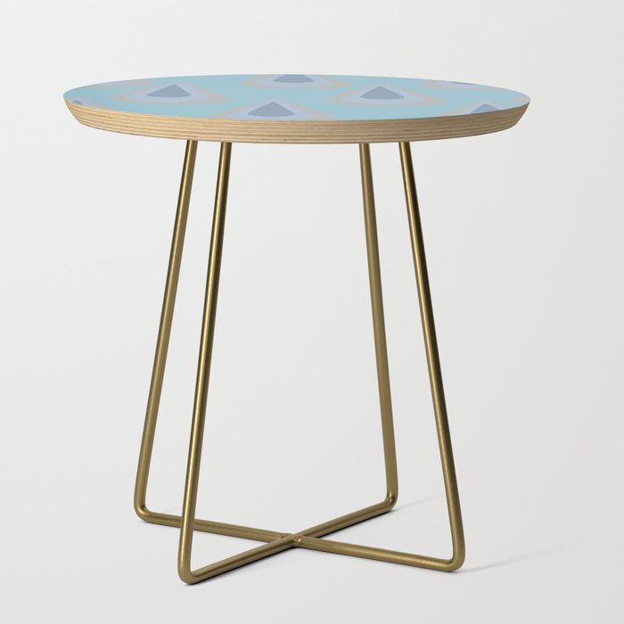 Drippin - Blue Colorful Decorative Art Pattern Side Table