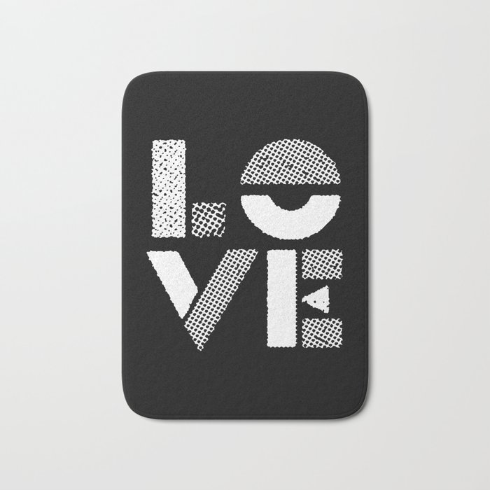 Love Black And White Contemporary Minimalist Typography Design Home Wall Decor Bedroom Bath Mat By Themotivatedtype Society6 The most minimalist of powder rooms do away with decorative touches such as countertop flowers and bottles of bubble bath. society6