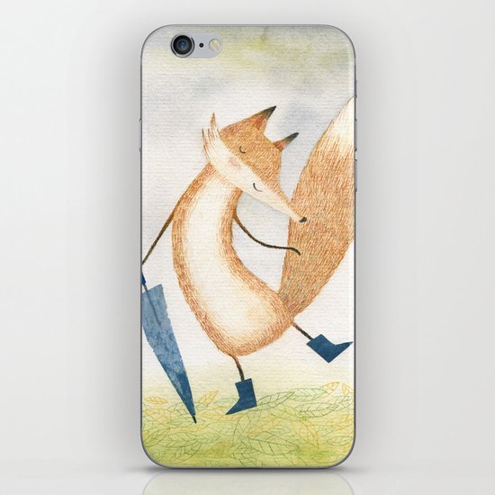It stopped raining, Mr Fox iPhone & iPod Skin