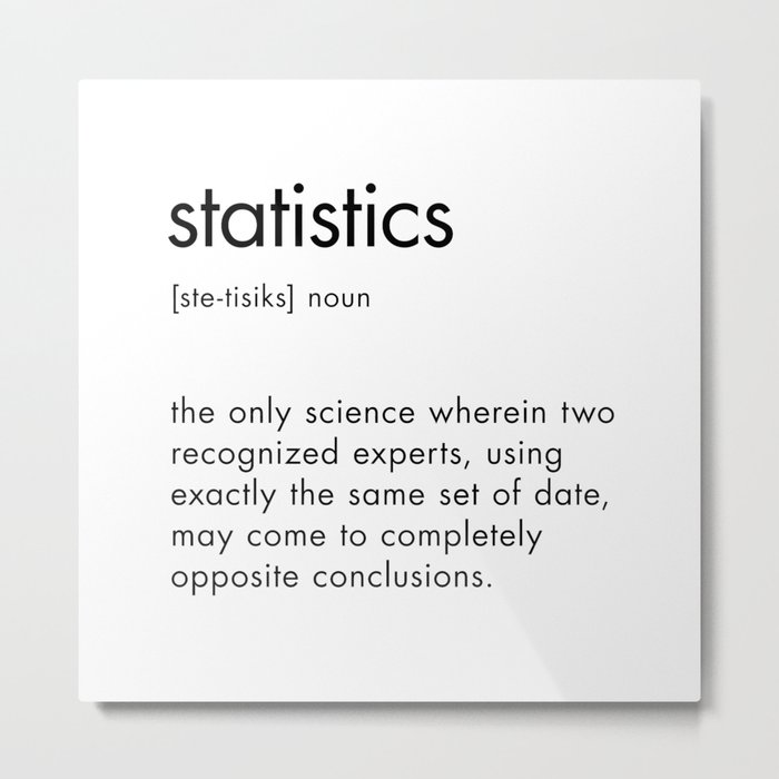 Statistics Definition Metal Print