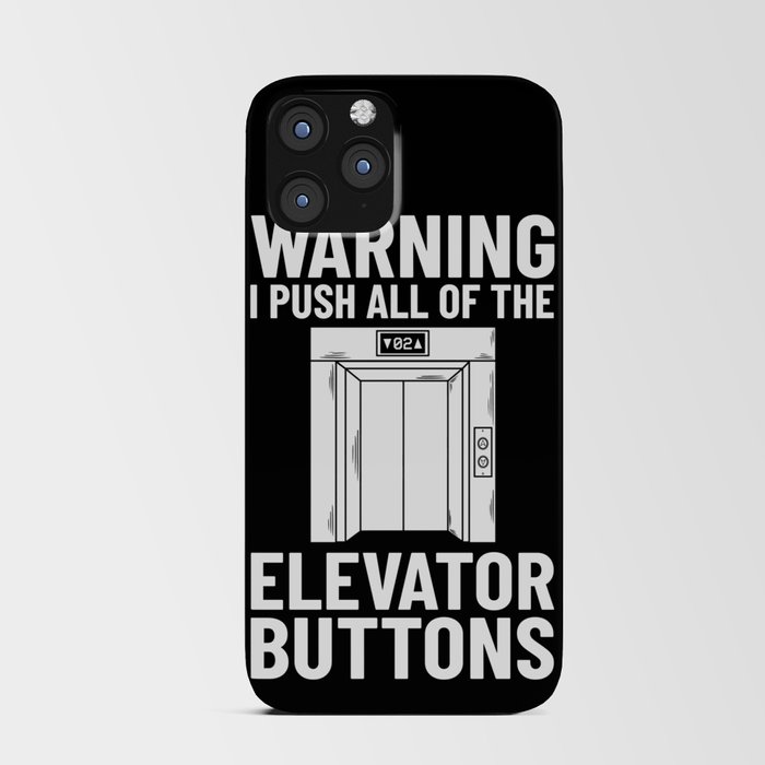 Elevator Buttons Mechanic Technician Door Lift iPhone Card Case