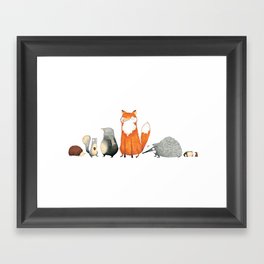 Woodland Creatures Framed Art Print