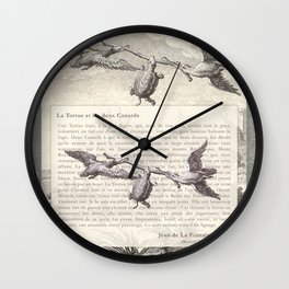 Fable of the Ducks and the Turtle Queen Wall Clock