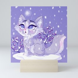 First snow of the Winter Mini Art Print